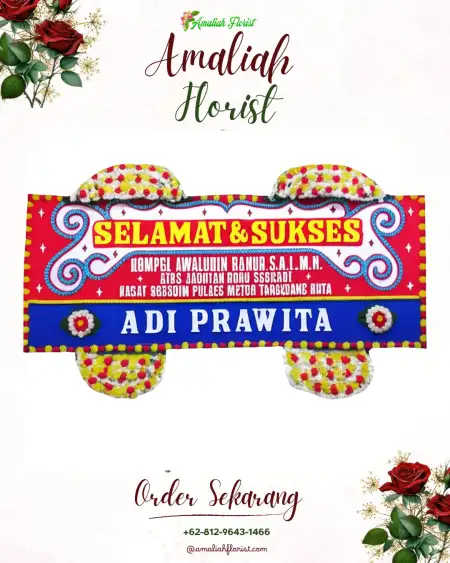 Papan Bunga Ucapan Selamat Manyak Payed