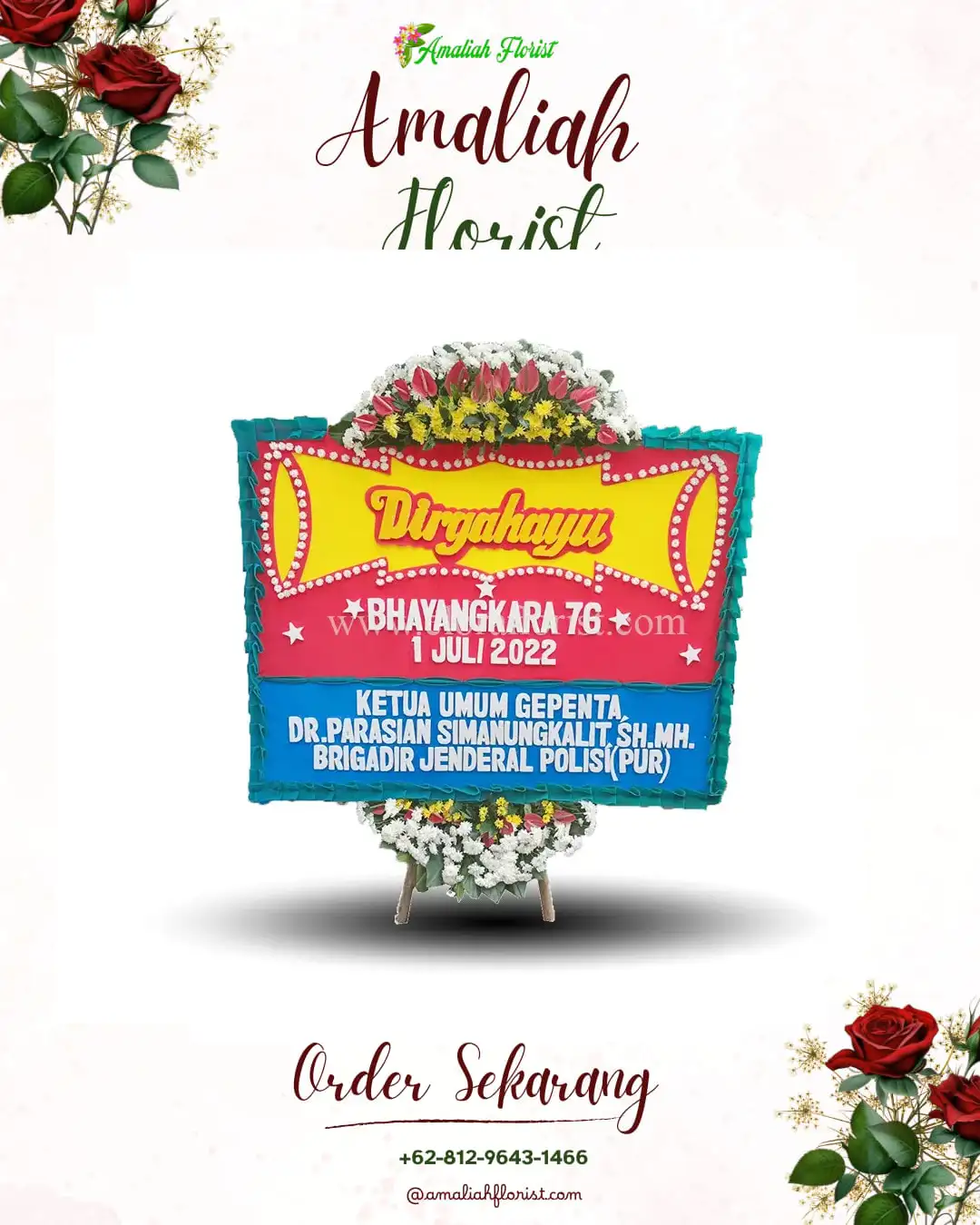 Papan Bunga HUT Ulang Tahun Manyak Payed